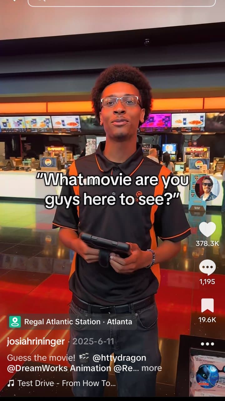 How to Train Your Dragon theater TikTok